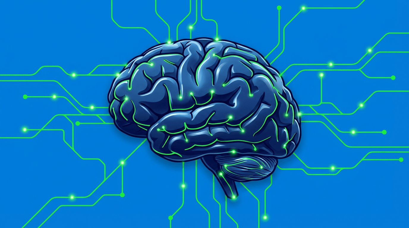 Abstract automation illustration with soft gradients